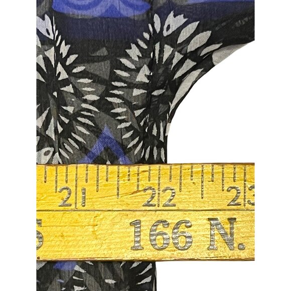 Steve Madden OSFM Lightweight Open Geometric Pattern Fringe Kimono Long - Picture 9 of 16